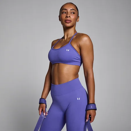 Sujetador deportivo de tirantes sin costuras Lift para mujer de MP - Índigo intenso