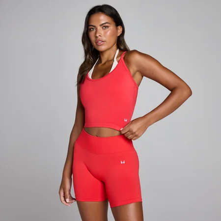 Camiseta de tirantes de doble capa sin costuras para mujer de MP - Crimson