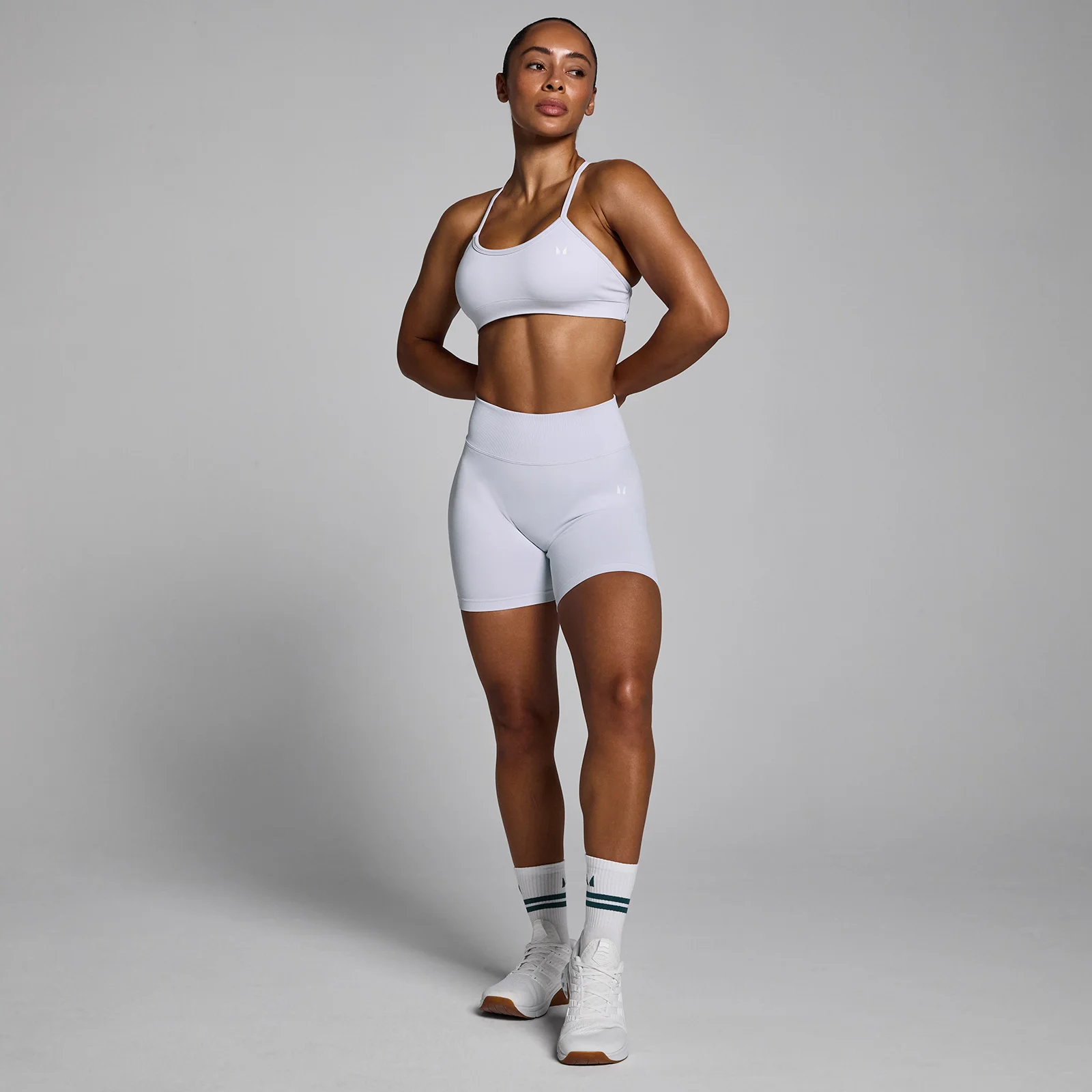 Short sin costuras Lift para mujer de MP - Polvo tiza - M Imagen 3
