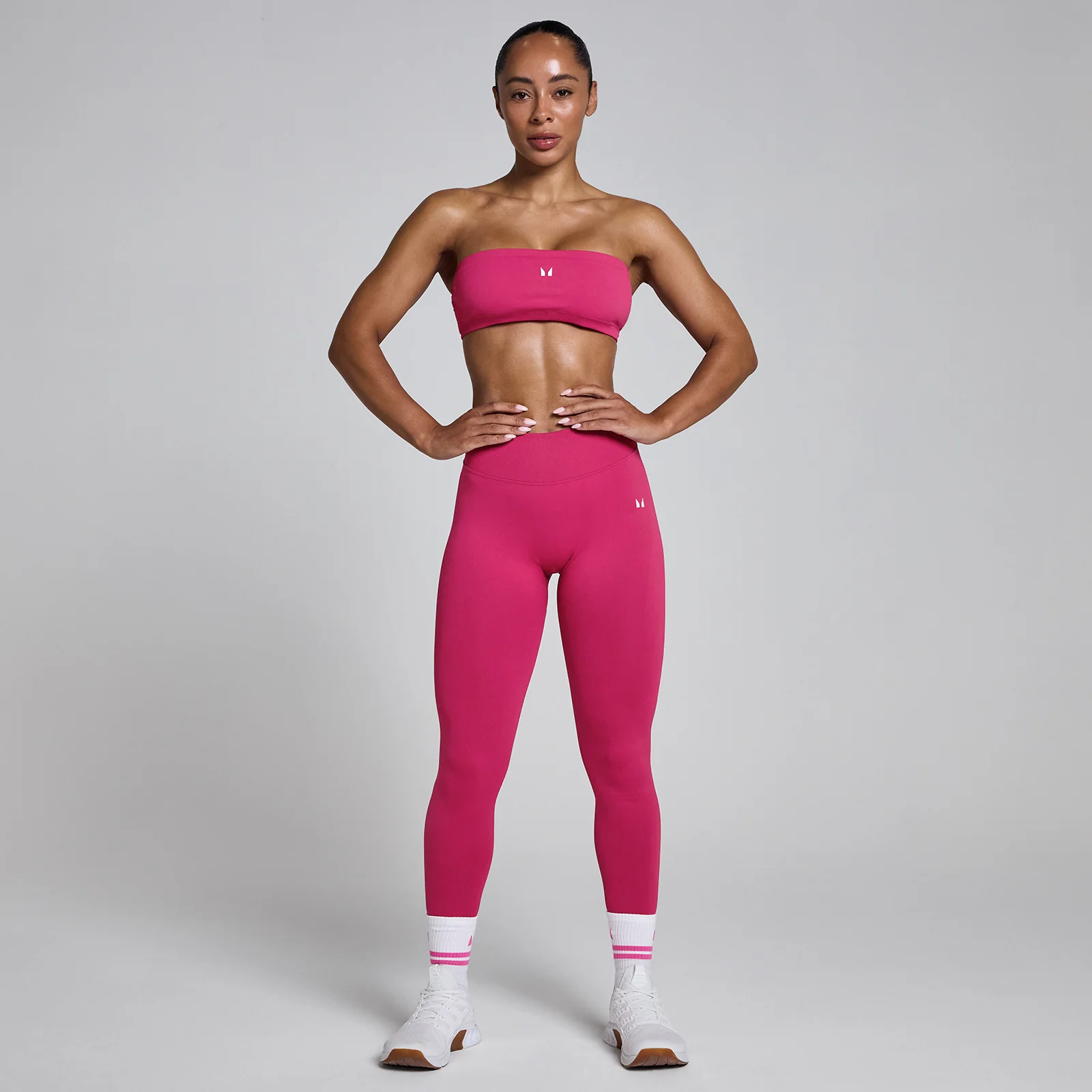 Sujetador deportivo bandeau Lift para mujer de MP - Baya intensa - S Imagen 2