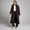 Chaqueta acolchada maxi para mujer de MP - Chocolate
