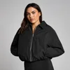 Chaqueta con cremallera y cuello para mujer de MP - Negro