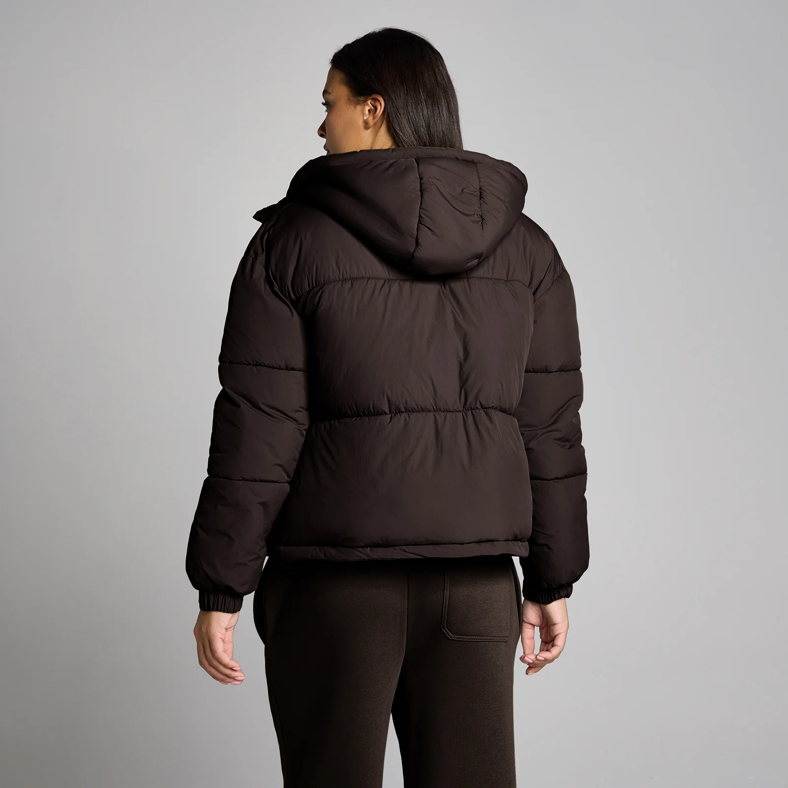 Chaqueta acolchada corta para mujer de MP - Chocolate - S Imagen 2
