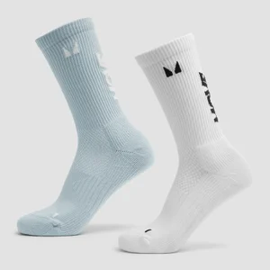 Calcetines para correr MP Move Club (paquete de 2 pares) - Azul bebé/Blanco - Size UK 2-5