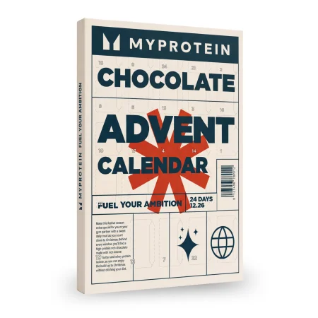 Calendario de adviento de proteína de chocolate