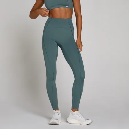 Mallas Tempo Ultra de costuras curvas para mujer de MP - Azul futuro