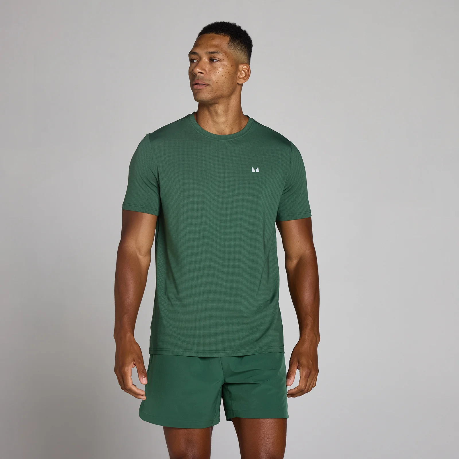 MP Men's Training Grid T-Shirt - Racing Green - M Imagen 1