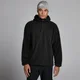 Sudadera con capucha y cremallera 1/4 de felpa para hombre de MP - Negro