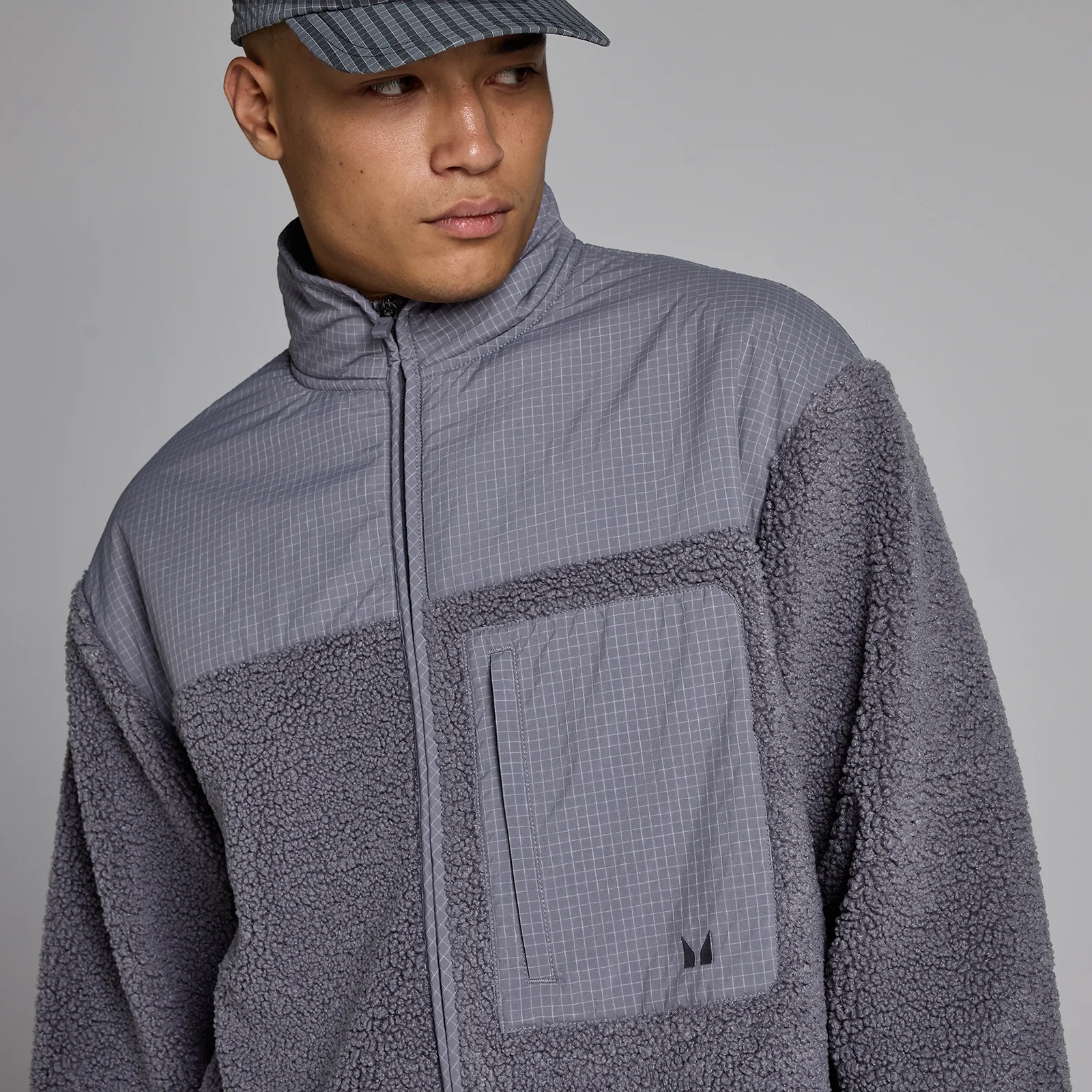 Forro polar Borg para hombre de MP - Dark Heather - XS Imagen 4