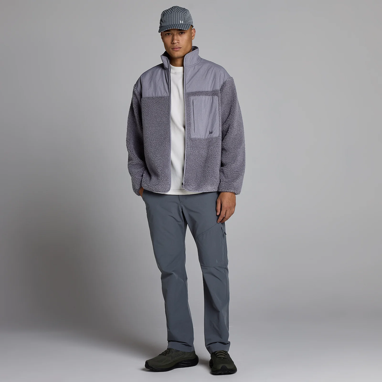 Forro polar Borg para hombre de MP - Dark Heather - XS Imagen 3