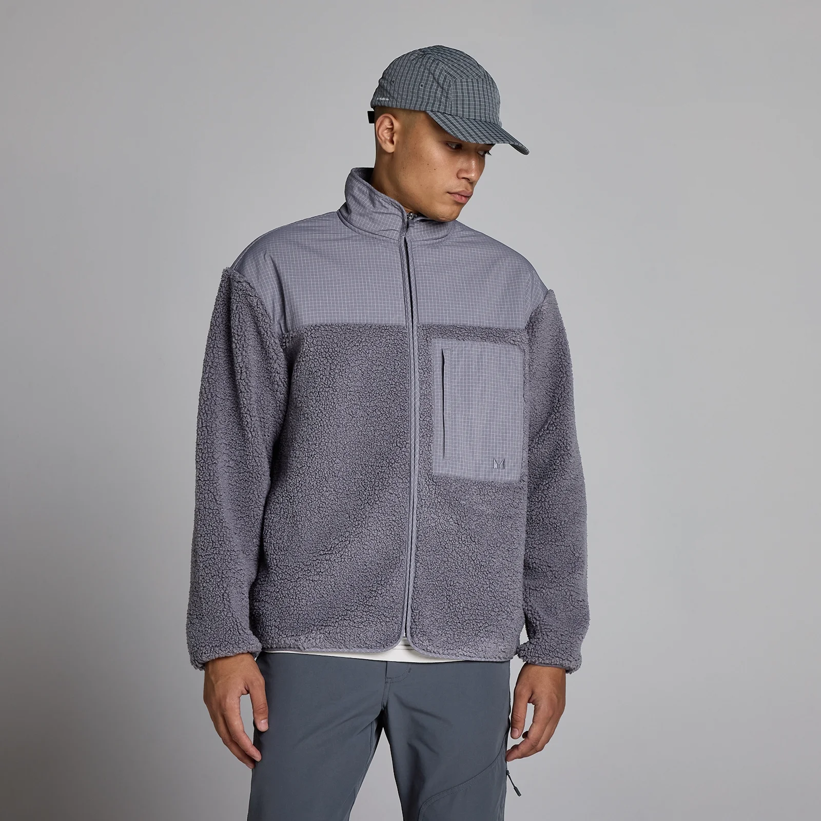 Forro polar Borg para hombre de MP - Dark Heather - XS Imagen 1