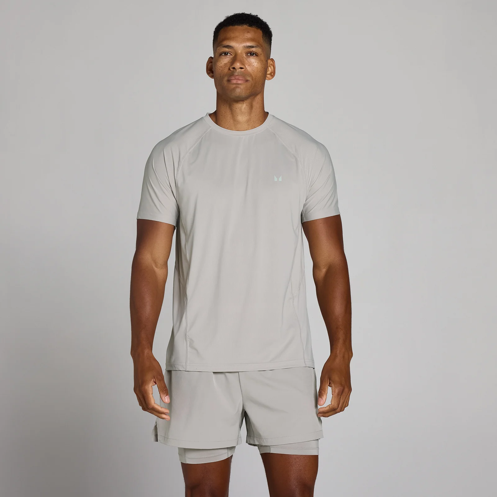 MP Men's Training Ultra Mesh T-Shirt - Chalk Grey - XS Imagen 1
