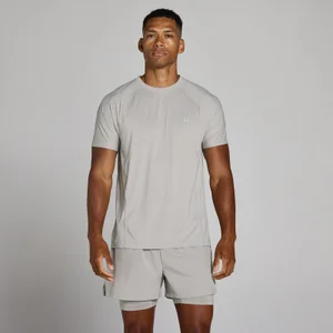 MP Men's Training Ultra Mesh T-Shirt - Chalk Grey - Size XS
