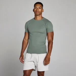 Camiseta acanalada muscle fit Lift para hombre de MP - Gris metálico - Size XS