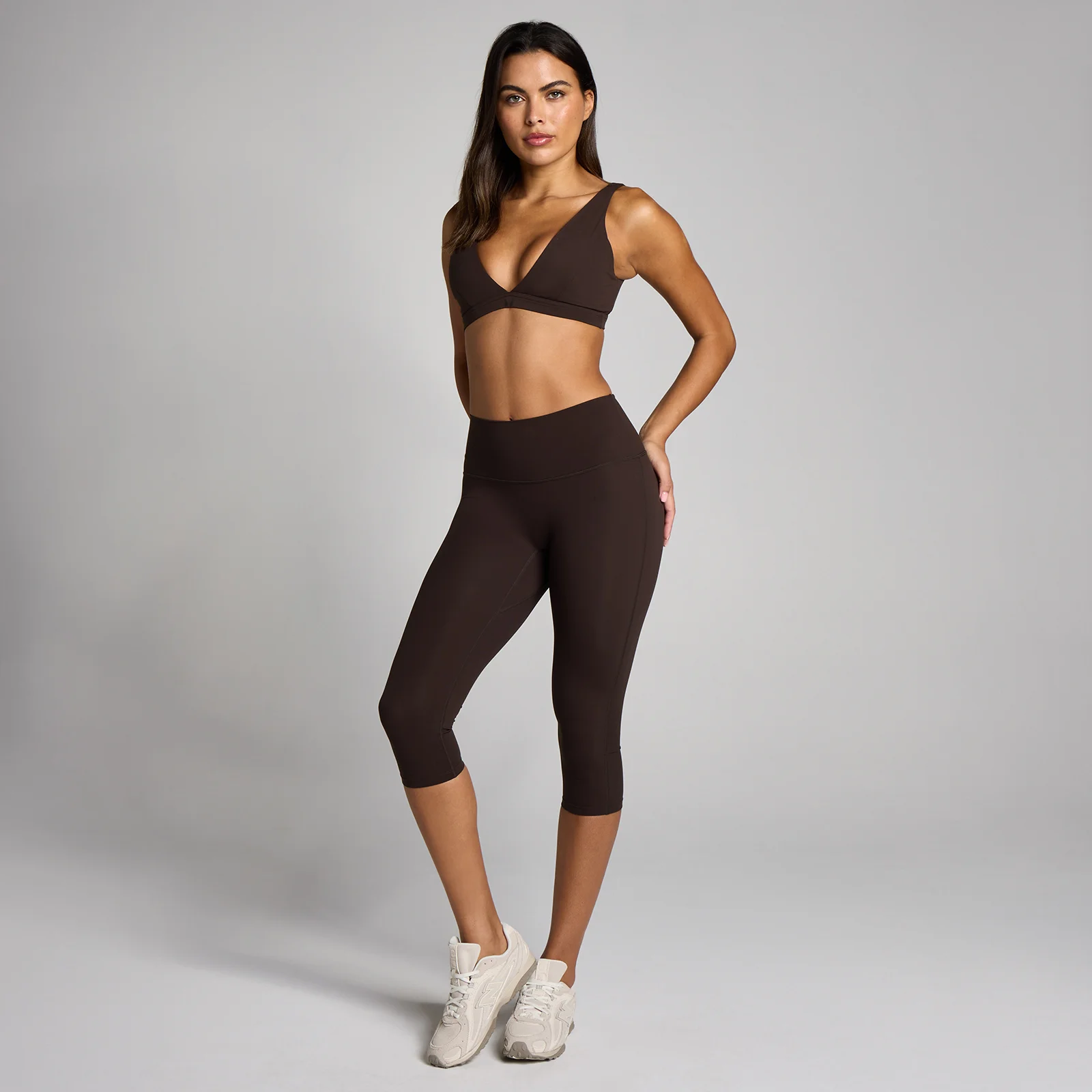 MP Mujer Tempo Capri Leggings - Cacao - S Imagen 3