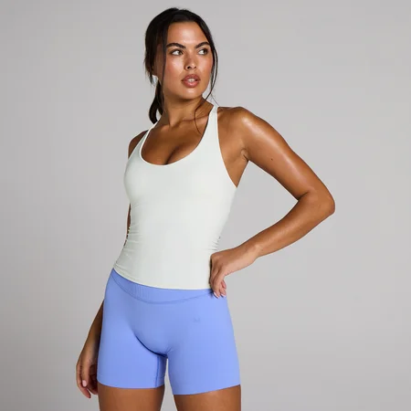 Camiseta de tirantes con espalda cruzada Tempo para mujer de MP - Optic White