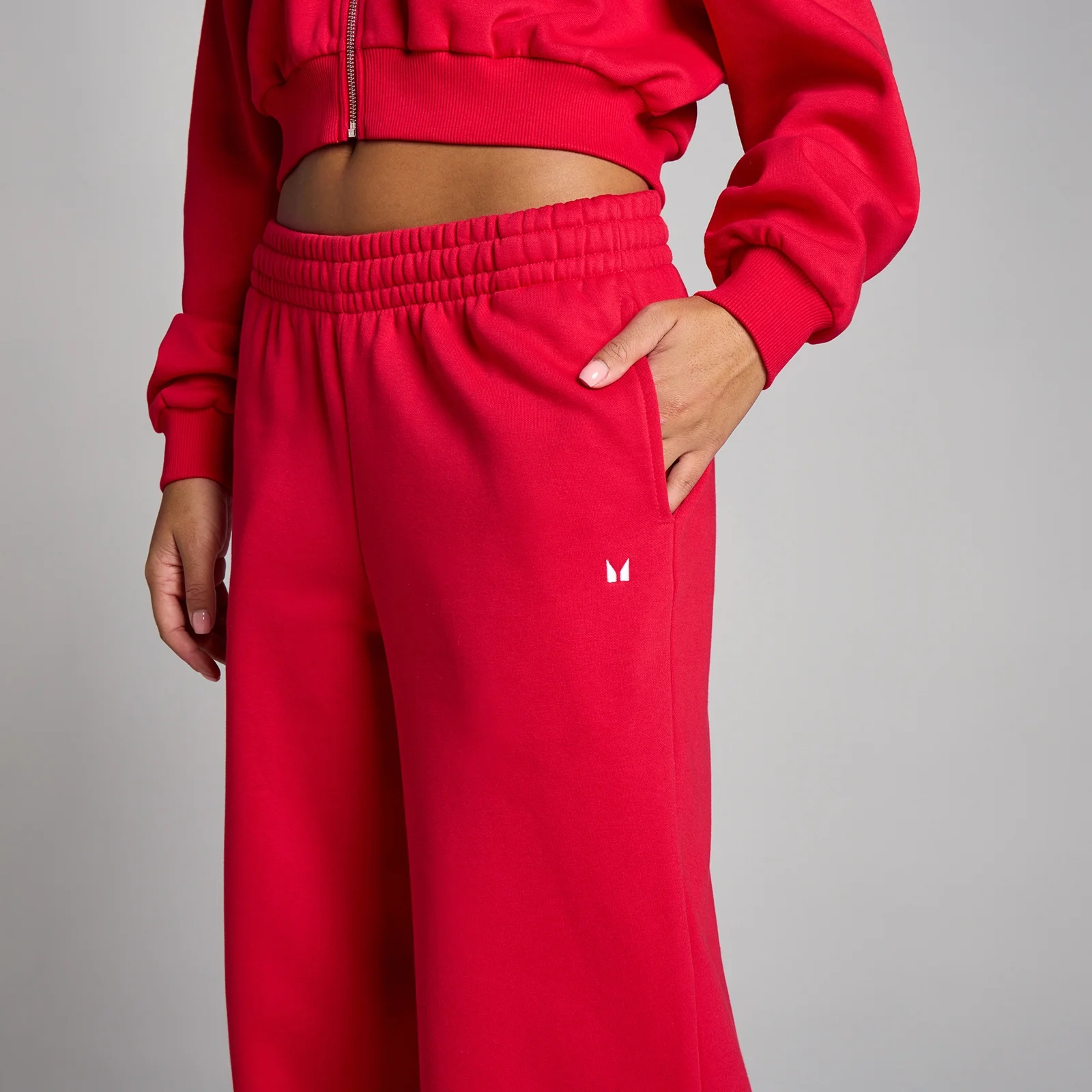 MP Mujer Basic Straight Leg Pantalones de Chándal - Chilli - M Imagen 4