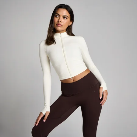 MP Mujer Tempo Cropped Chaqueta - Vainilla