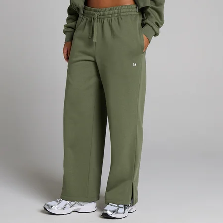 Pantalón de chándal de pierna recta Basics para mujer de MP - Oliva lavado