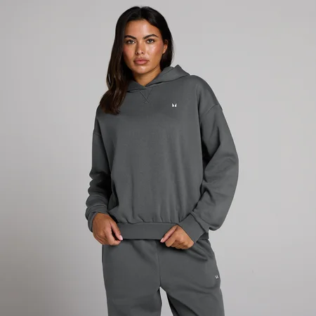 Sudadera con capucha oversize Basics para mujer de MP - Gris oscuro
