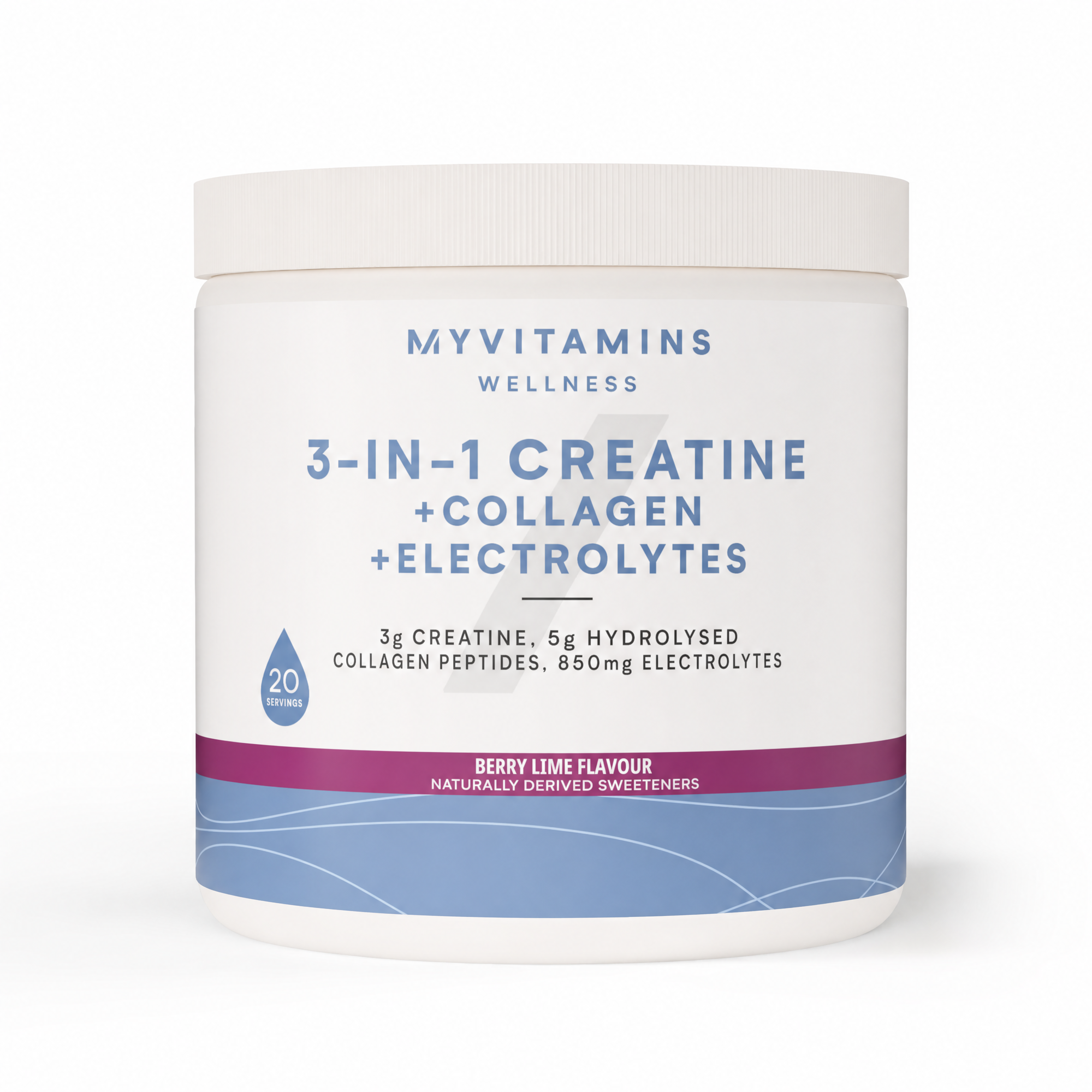 Creatina 3 en 1 + Colágeno + Electrolitos - 237G - 20raciones - Mixed Berry Lime Imagen 1