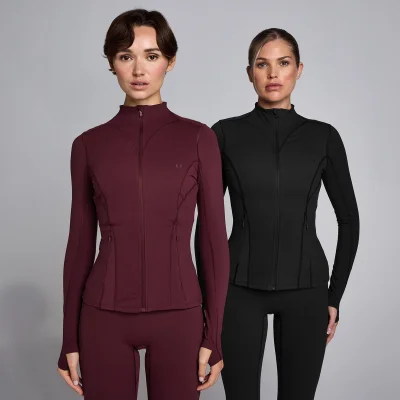 Chaqueta SculptForm con cremallera para mujer de MP - Negro - XS Imagen 6