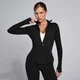 Chaqueta SculptForm con cremallera para mujer de MP - Negro