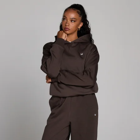 Sudadera con capucha oversize Basics para mujer de MP - Chocolate