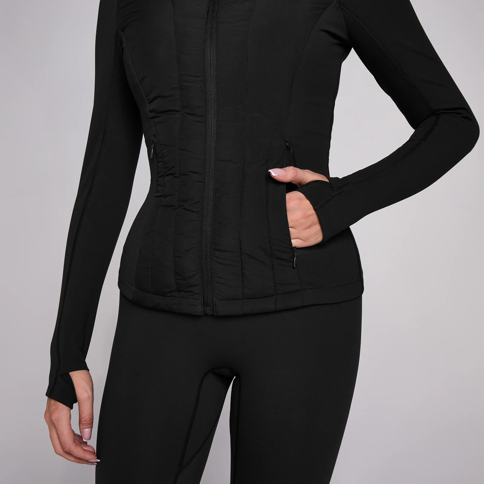 Chaqueta híbrida SculptForm para mujer de MP - Negro - XS Imagen 4
