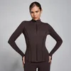 Chaqueta con cremallera SculptForm para mujer de MP - Chocolate