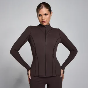 Chaqueta con cremallera SculptForm para mujer de MP - Chocolate - Size XS