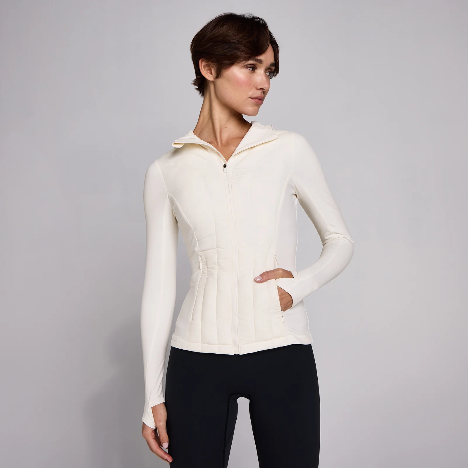 Chaqueta híbrida SculptForm para mujer de MP - Pearl - XS Imagen 2