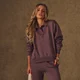 Sudadera con cuello X Tatiana para mujer de MP - Mocha