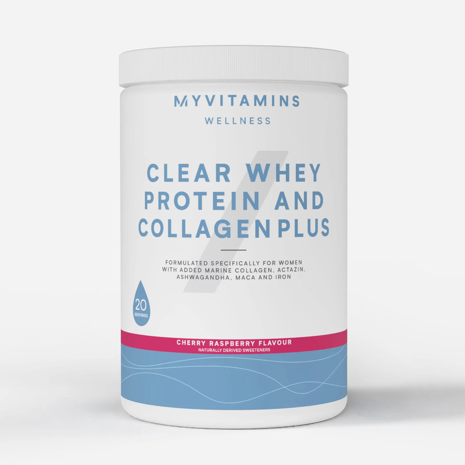 Clear Whey Protein and Collagen Plus - 486G - 20raciones - Cherry Raspberry Imagen 1