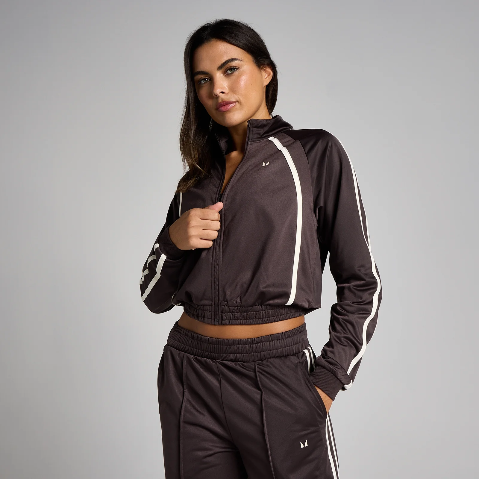Chaqueta de chándal Tricot para mujer de MP - Chocolate/Vainilla - M Imagen 1