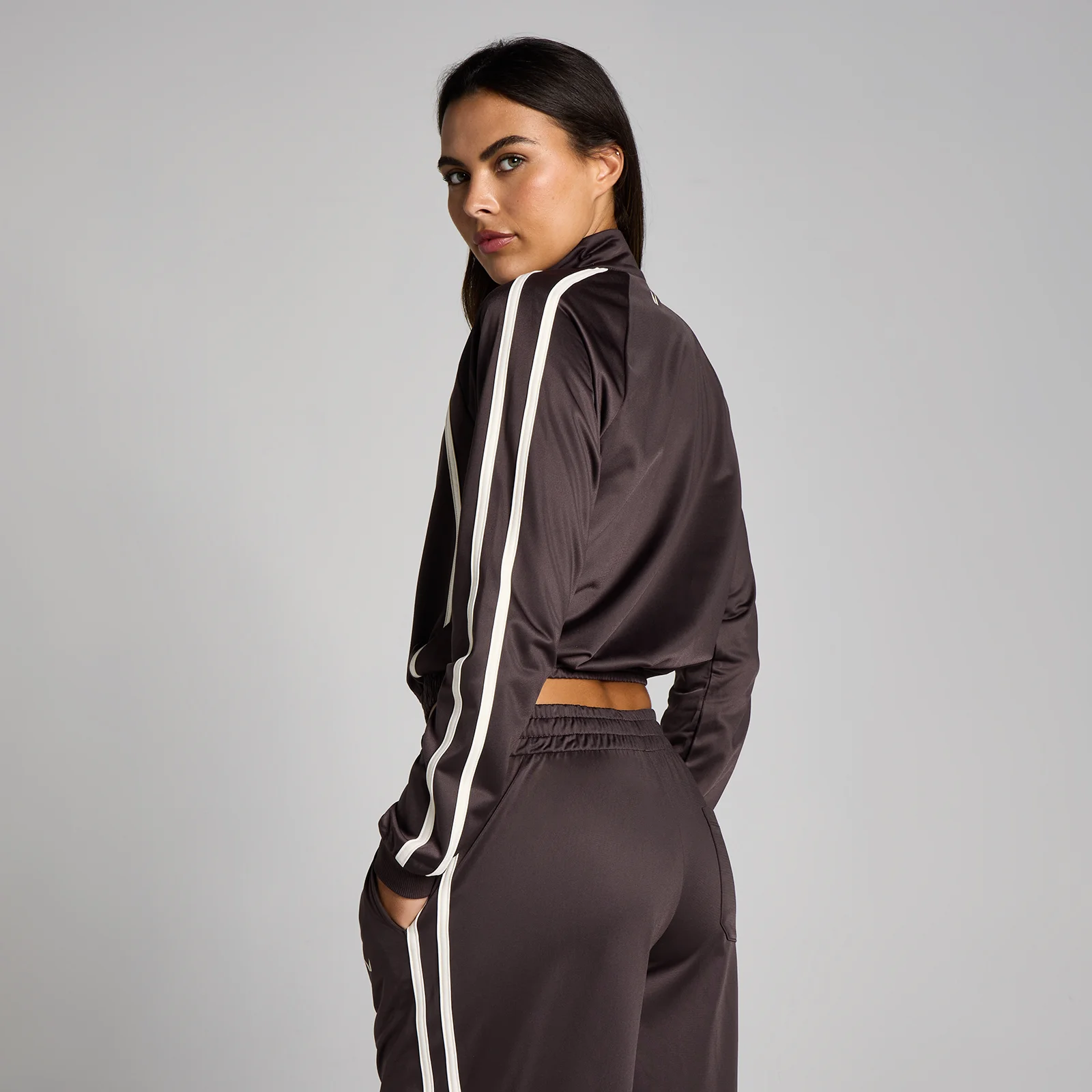 Chaqueta de chándal Tricot para mujer de MP - Chocolate/Vainilla - M Imagen 2