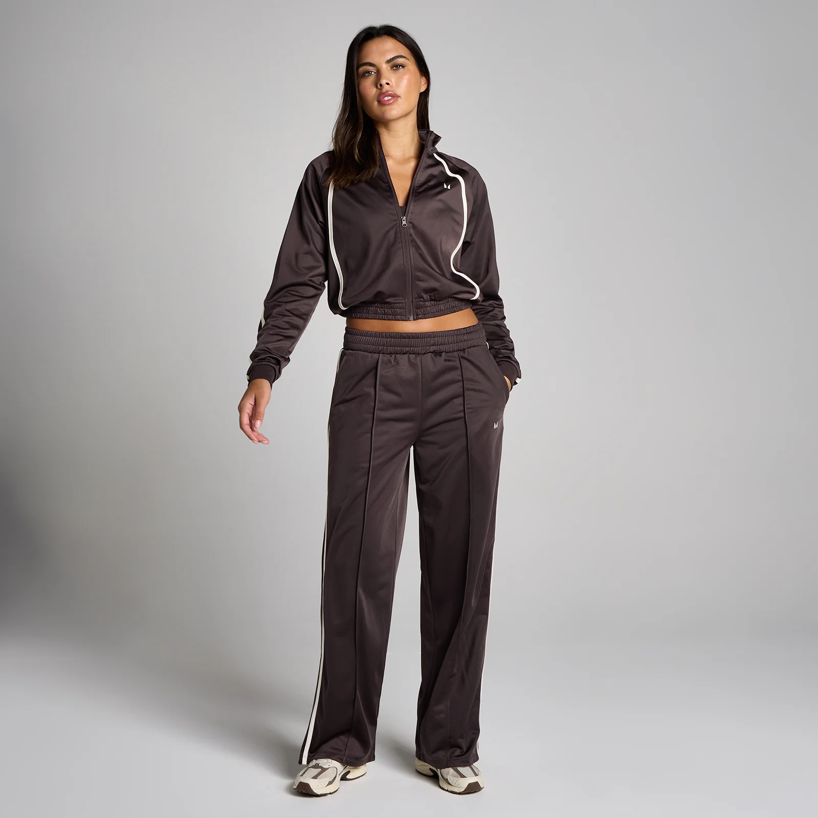Chaqueta de chándal Tricot para mujer de MP - Chocolate/Vainilla - M Imagen 3