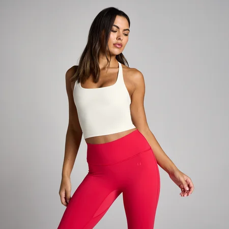 Camiseta de tirantes Tempo espalda nadadora para mujer de MP - Vainilla