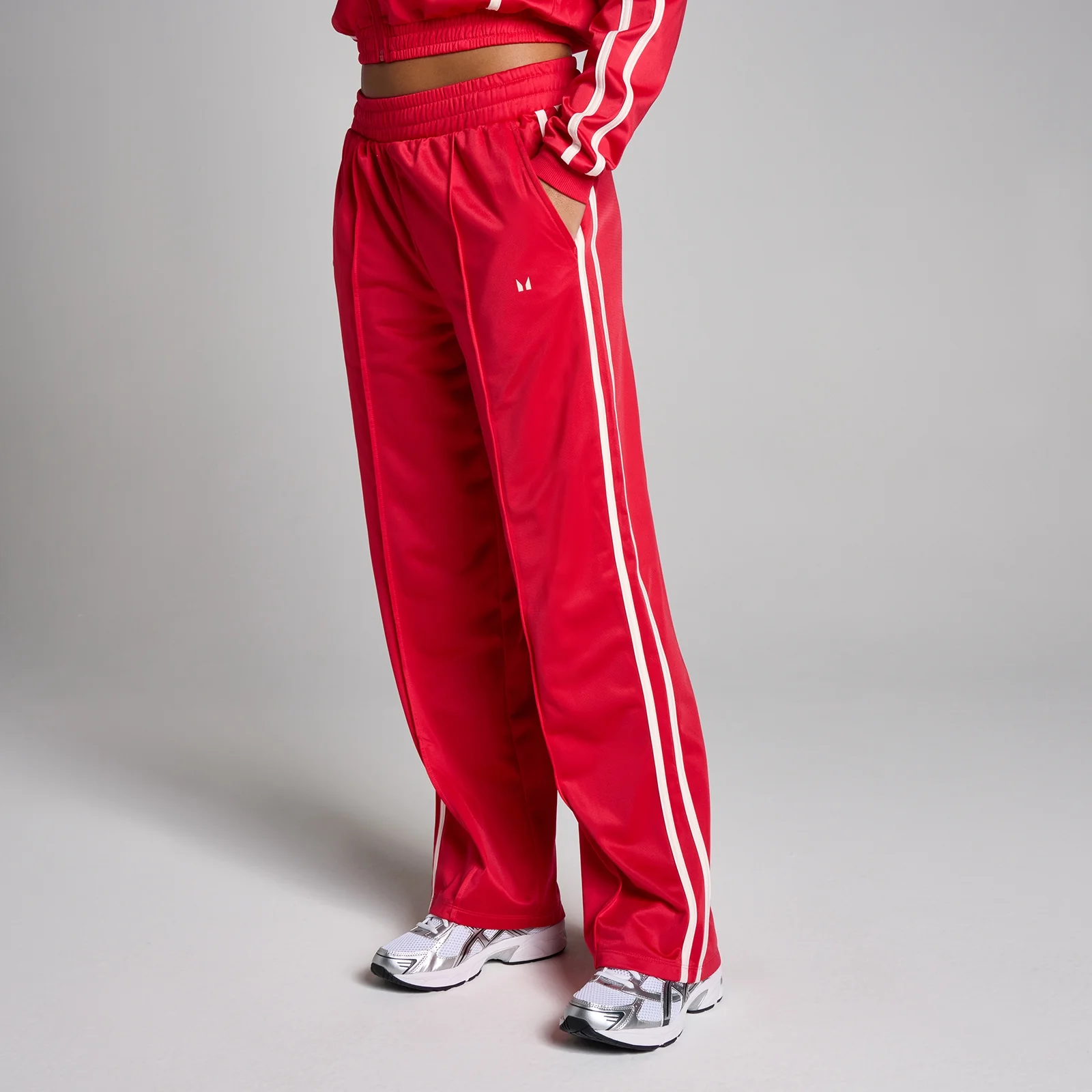 Pantalón de chándal de pernera recta Tricot Track para mujer de MP - Chilli - S Imagen 1