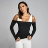 MP Mujer Tempo Off The Shoulder LS Top - Negro