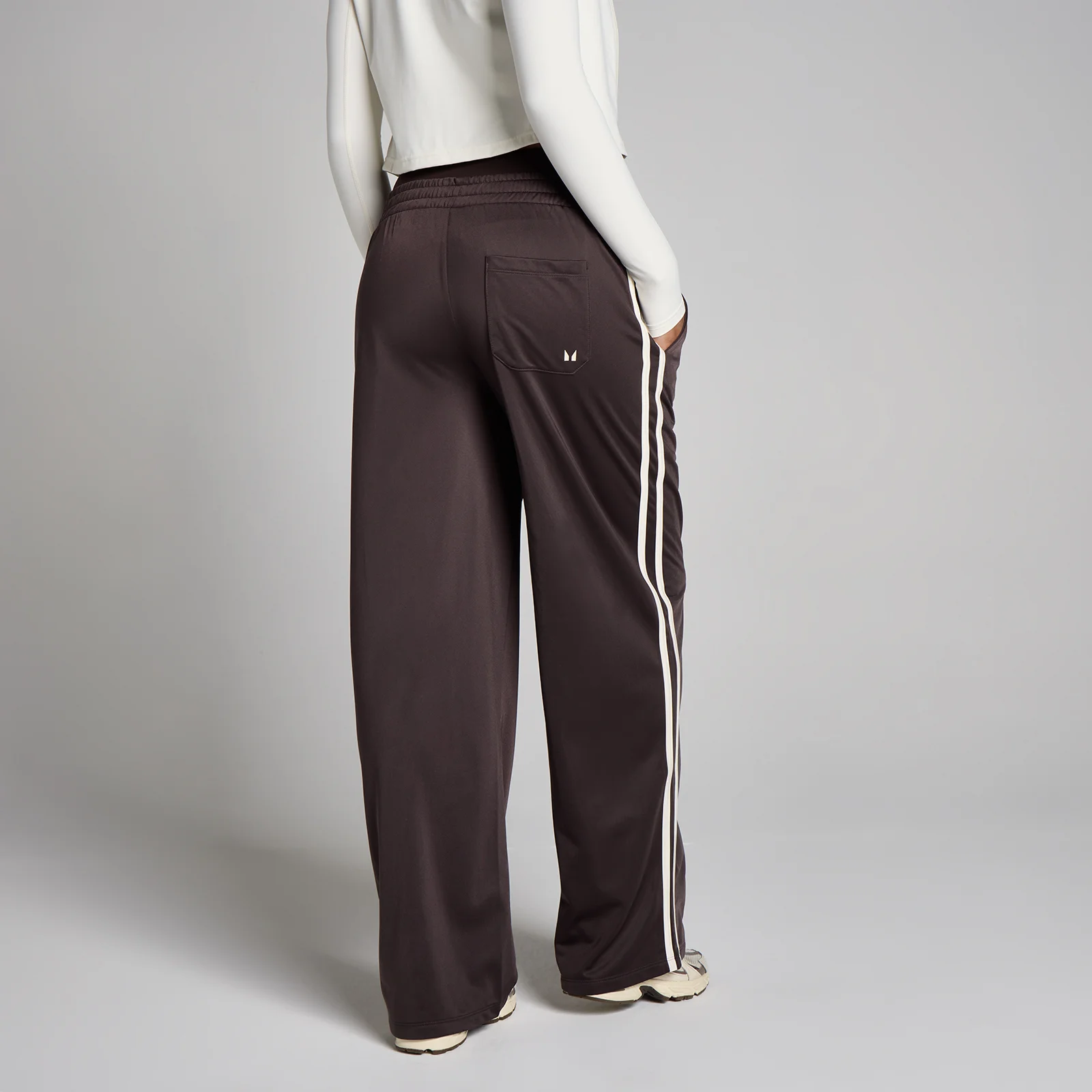 Pantalón de chándal de pernera recta Tricot Track para mujer de MP - Chocolate/Vainilla - XS Imagen 1