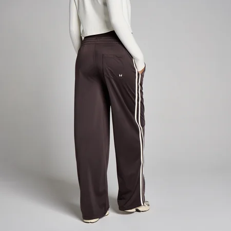 Pantalón de chándal de pernera recta Tricot Track para mujer de MP - Chocolate/Vainilla