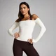 MP Mujer Tempo Off The Shoulder LS Top - Vainilla