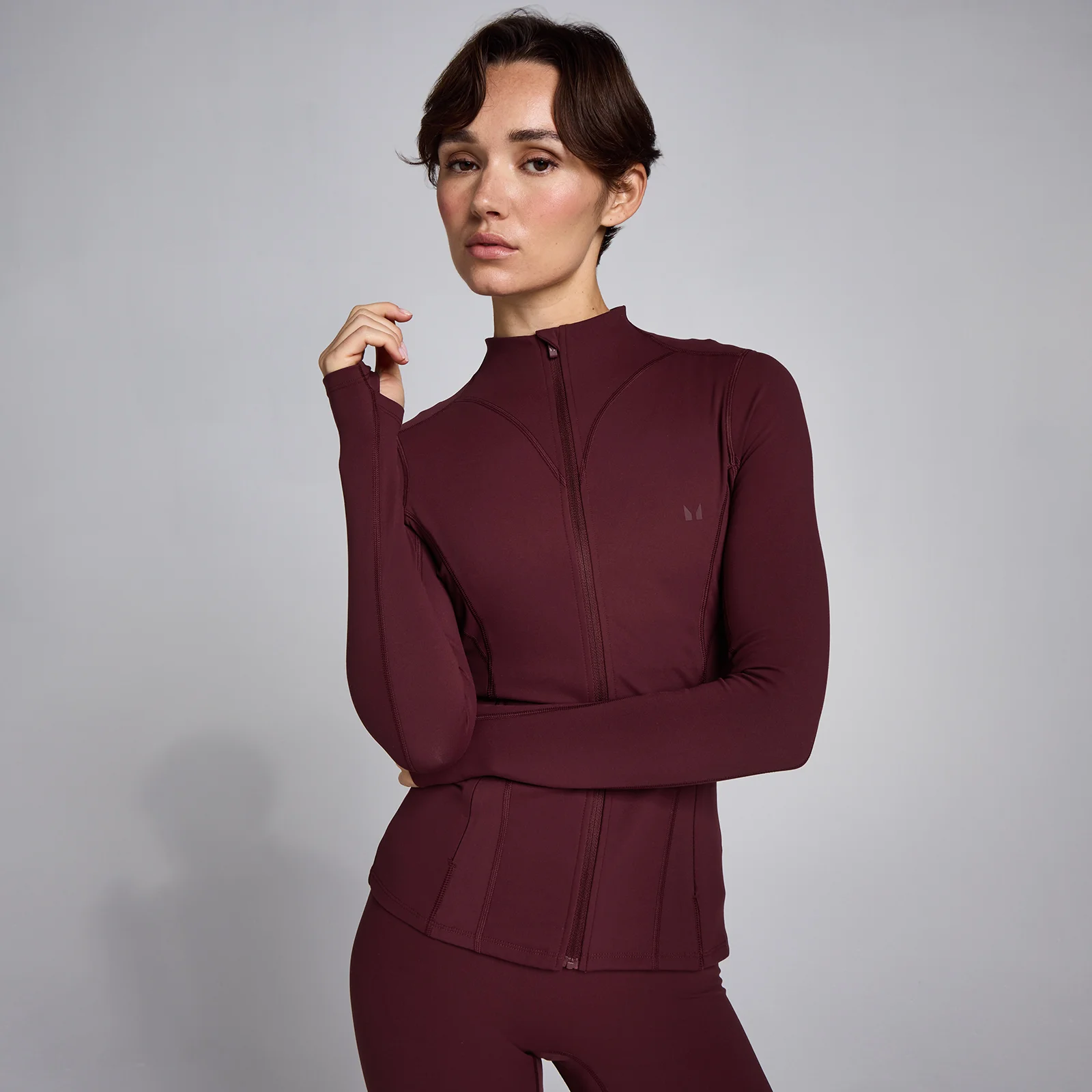 Chaqueta con cremallera SculptForm para mujer de MP - Baya oscura - XS Imagen 1