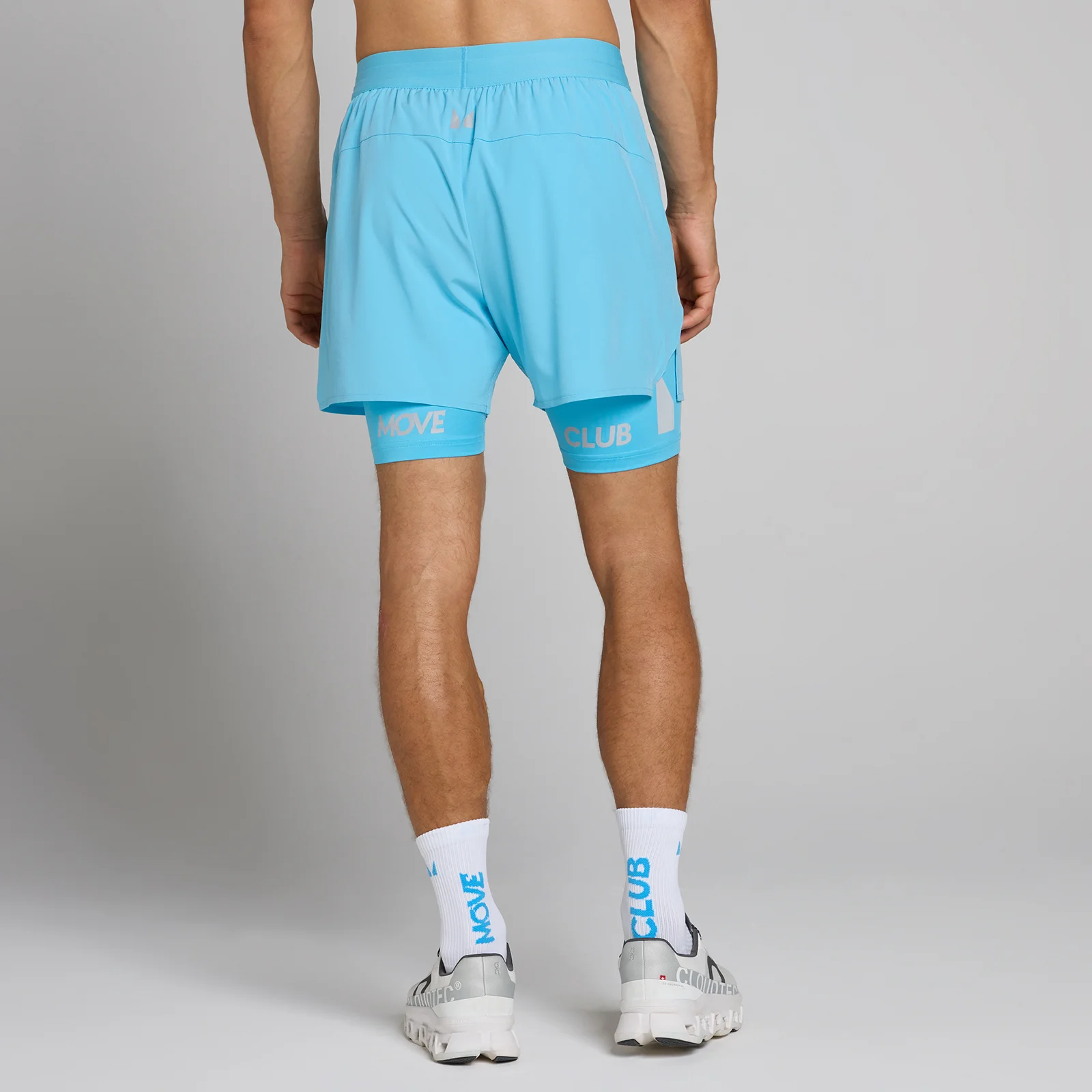 Short 2 en 1 Hybrid Lightweight de 5" para hombre de MP - Azul cerúleo - M Imagen 1