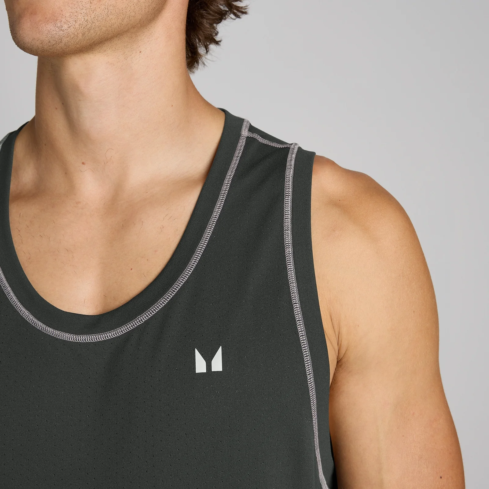 Camiseta de tirantes Velocity Ultra Seamless para hombre de MP - Negro lavado - XL Imagen 4