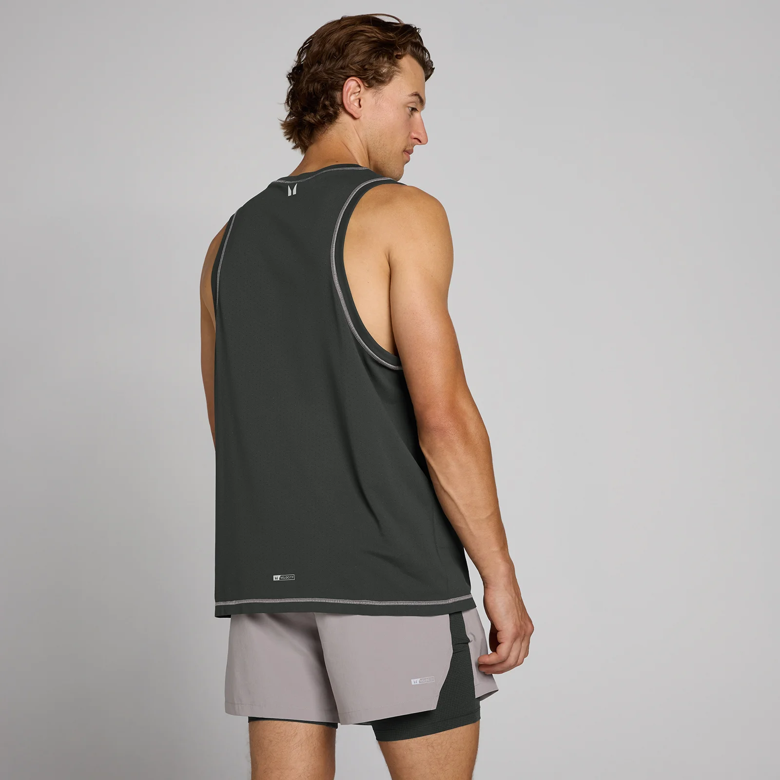 Camiseta de tirantes Velocity Ultra Seamless para hombre de MP - Negro lavado - XL Imagen 2