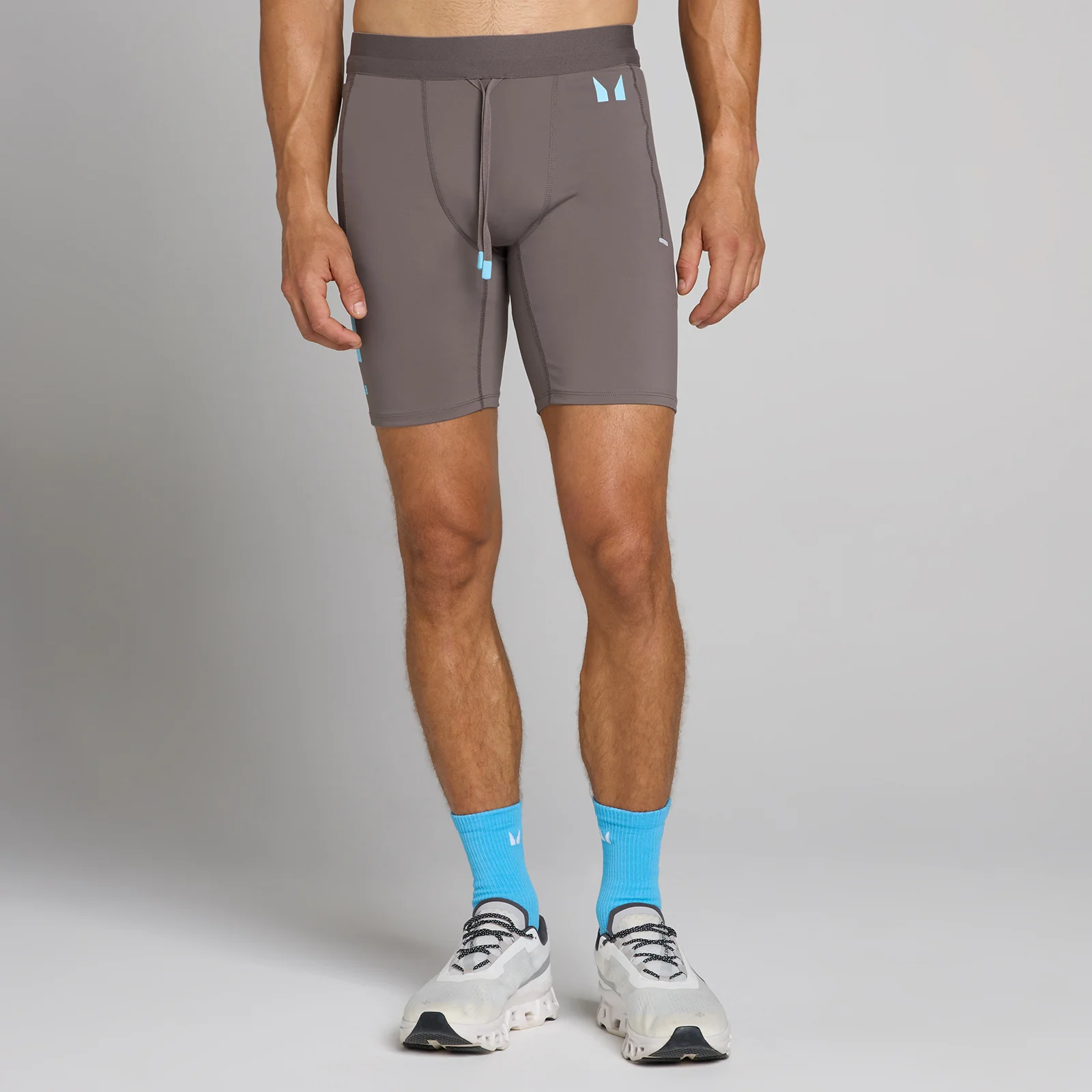 Short Hybrid Half Tight para hombre de MP - Gris ceniza - XS Imagen 1