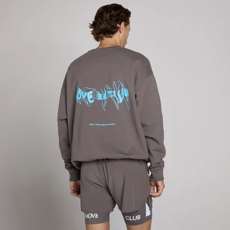 Sudadera unisex Hybrid con gráfico de MP - Gris ceniza