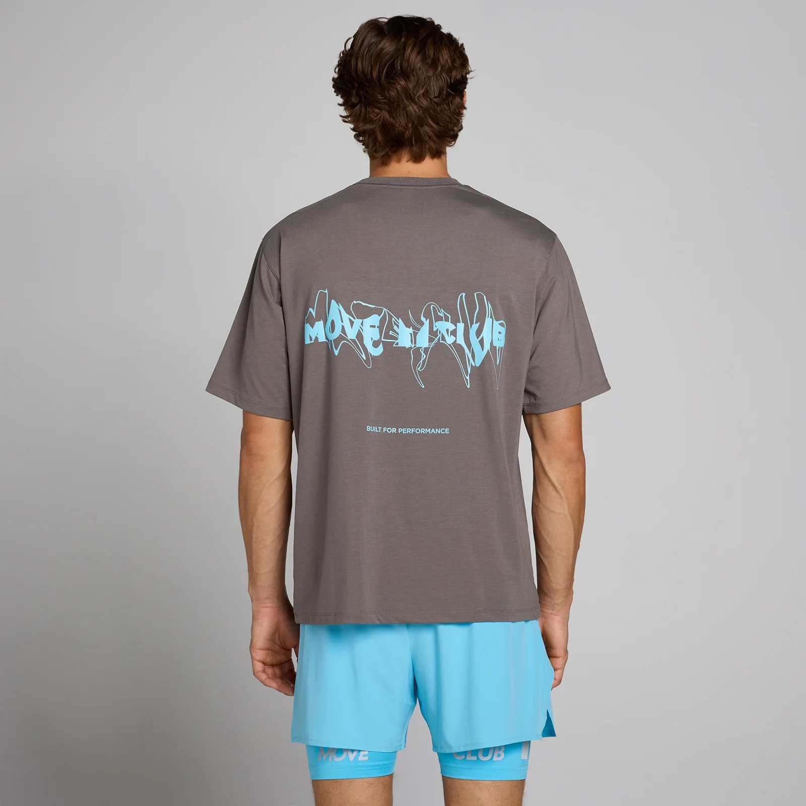 Camiseta gráfica oversize Hybrid para hombre de MP - Gris ceniza - XS Imagen 1